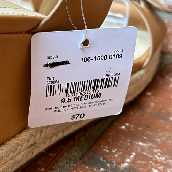 Liz Claiborne Marley Platform Wedge Sandal Women's Size 9.5 - Picture 7 of 9